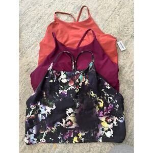 Old Navy Sports Bras (3) - Floral, Burgundy, Coral XXL